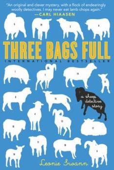 Hardcover Three Bags Full: A Sheep Detective Story Book