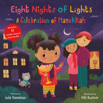 Hardcover Eight Nights of Lights: A Celebration of Hanukkah Book