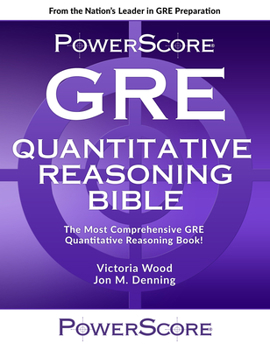 Paperback Powerscore GRE Quantitative Reasoning Bible Book