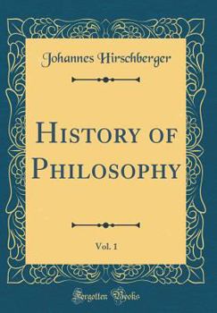 Hardcover History of Philosophy, Vol. 1 (Classic Reprint) Book