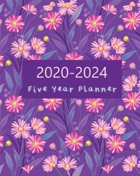 Paperback 2020-2024 Five Year Planner: 60 Months Calendar Monthly Agenda, 5 Year Appoitment For The Next Five Years, Monthly Planner Organizer with Holidays Book