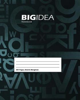 Paperback Big Idea School, Write-in, Composition, Large Size 8 x 10 In, Notebook (Dark Blue) Book
