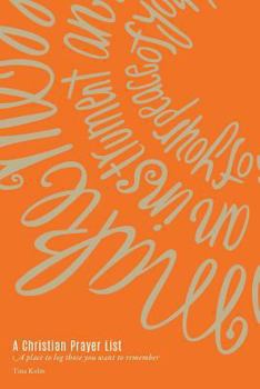 Paperback A Christian Prayer List Book