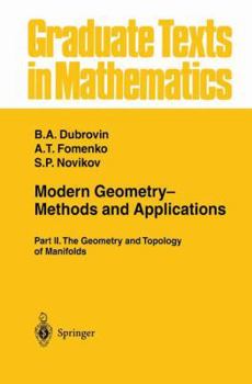 Paperback Modern Geometry-- Methods and Applications: Part II: The Geometry and Topology of Manifolds Book