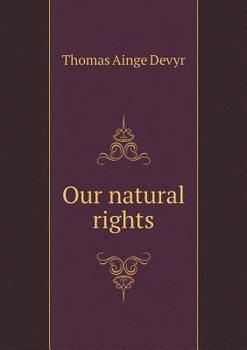 Paperback Our natural rights Book