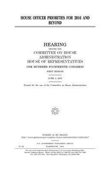 Paperback House officer priorities for 2016 and beyond Book