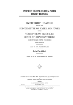 Oversight hearing on rural water project financing