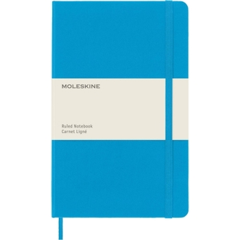 Hardcover Moleskine Classic Notebook, Large, Ruled, Cerulean Blue, Hard Cover (5 X 8.25) Book