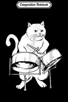 Composition Notebook: Funny Cat Sl Drum Musician Journal/Notebook Blank Lined Ruled 6x9 100 Pages