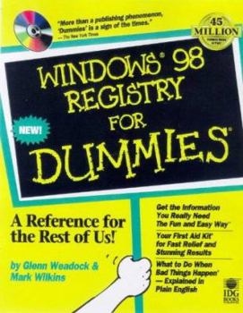 Paperback Windows 98 Registry for Dummies [With *] Book