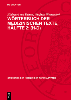 Hardcover Wörterbuch Der Medizinischen Texte, Hälfte 2: (H-&#7695;) [German] Book