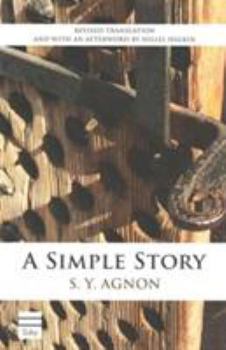 Paperback A Simple Story (Toby Press S. Y. Agnon Library) Book
