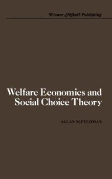 Paperback Welfare Economics and Social Choice Theory Book
