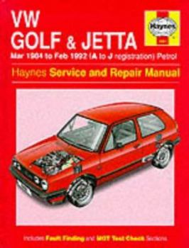 Hardcover Volkswagen and Jetta Workshop Manual Book