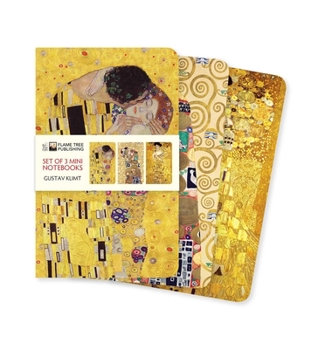 Misc. Gustav Klimt Set of 3 Mini Notebooks Book