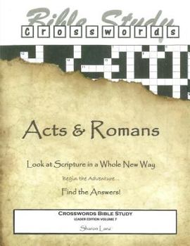 Paperback Crosswords Bible Study: Acts and Romans Leader Book
