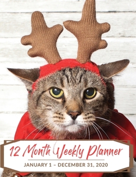 12 Month Weekly Planner: January 1 - December 31, 2020