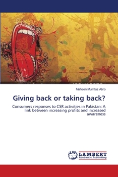 Paperback Giving back or taking back? Book