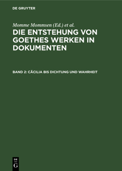 Hardcover Cäcilia Bis Dichtung Und Wahrheit [German] Book