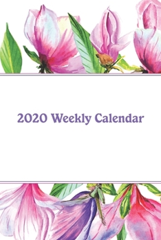 Paperback 2020 Weekly Calendar: Watercolor Magnolia Book