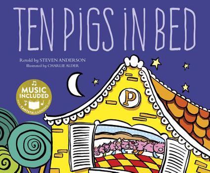 Paperback Ten Pigs in Bed Book