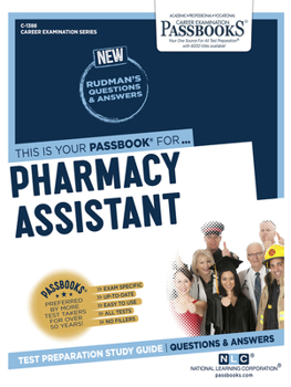 Paperback Pharmacy Assistant (C-1388): Passbooks Study Guide Volume 1388 Book