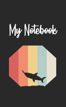 Paperback My Notebook: Shark Retro And Vintage Style 100 Pages And Lined Book