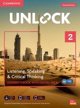 Paperback Unlock Level 2 Listening, Speaking and Critical Thinking Student's Book with Digital Pack [With eBook] Book