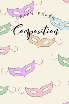 Graph Paper Composition: Graph Paper 6" x 9" Party Quad Ruled 4x4,Grid Paper for school student,office,kids Notebooks