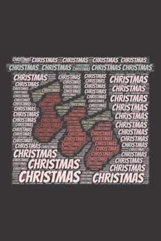 Christmas: Notebook, Journal Dot grid, Dotted, Dot 120 Pages DIN A5 (6x9 inches) Notes, Drawings, Planer, Diary, Organization Word Cloud Present