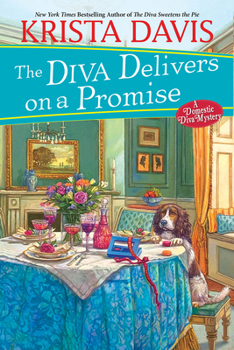 Paperback The Diva Delivers on a Promise: A Deliciously Plotted Foodie Cozy Mystery Book