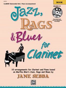 Paperback Jazz, Rags & Blues for Clarinet: Book & CD [With CD (Audio)] Book