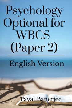 Paperback Psychology Optional for WBCS (Paper 2) Book