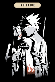 Notebook: Ripple junction naruto shippuden adult unisex kakashi story 100 cotton crew  Notebook|6x9(100 pages)Blank Lined Journal For kids, ramen, ... girls, boys, men, birthday gifts|Anime gifts
