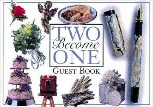 Hardcover Two Become One: Guest Book