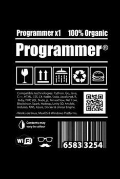 Paperback Notizbuch: Coder Programmierer Koffein Entwickler Geschenk 120 Seiten, 6x9 (ca. A5), Blanko / Skizzen [German] Book