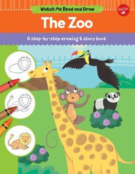 Library Binding The Zoo: A Step-By-Step Drawing & Story Book