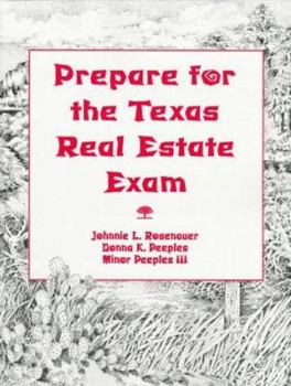 Paperback Prepare for the Texas Real Estate Exam Book