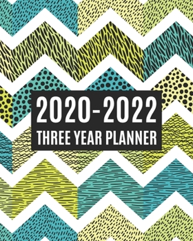 2020-2022 Three Year Planner: 36 Month Yearly Planner Monthly Calendar View with Note Pages & To Do Lists V2 (Monthly Agenda Organizers)