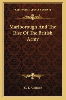 Paperback Marlborough And The Rise Of The British Army Book