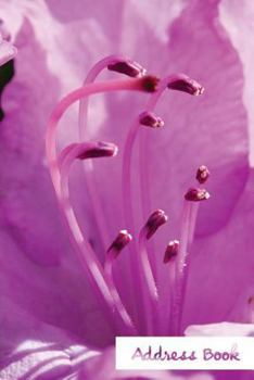 Address Book.: (Flower Edition Vol. E36) Glossy And Soft Cover, Large Print, Font, 6" x 9" For Contacts, Addresses, Phone Numbers, Em