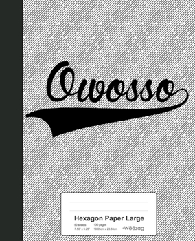 Paperback Hexagon Paper Large: OWOSSO Notebook Book