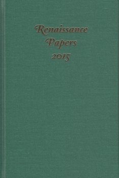 Hardcover Renaissance Papers 2015 Book