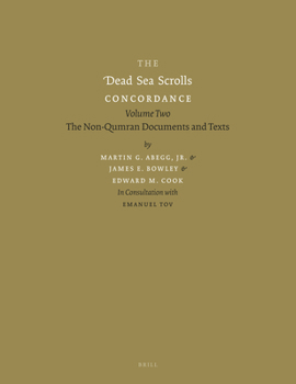 Hardcover The Dead Sea Scrolls Concordance, Volume 2: The Non-Qumran Documents and Texts [Hebrew] Book
