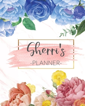 Sherri's Planner: Monthly Planner 3 Years January - December 2020-2022 | Monthly View | Calendar Views Floral Cover - Sunday start