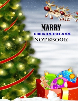 Paperback Merry Christmass notebook: Cute Merry Christmas and Happy New Year, Blank Lined Notebook / Journal / Diary Book