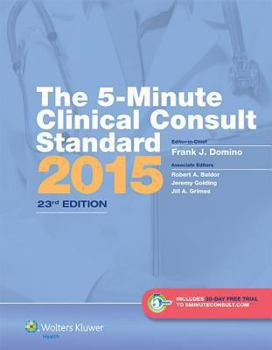 Hardcover The 5-Minute Clinical Consult Standard 2015: 30-Day Enhanced Online Access + Print Book