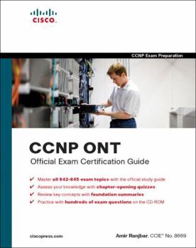 Hardcover CCNP Ont Official Exam Certification Guide [With CDROM] Book