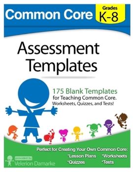 Paperback Common Core Assessment Templates Book
