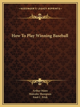 Paperback How To Play Winning Baseball Book